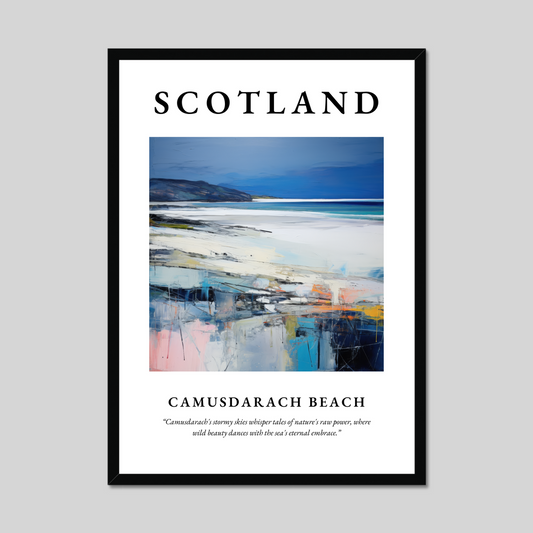 Poster of Camusdarach Beach, Scotland.