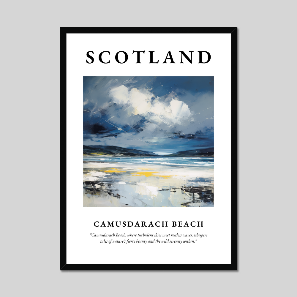 Poster of Camusdarach Beach, Scotland.