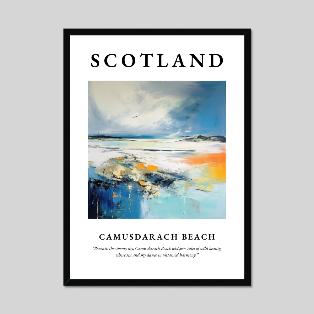 Poster of Camusdarach Beach, Scotland.