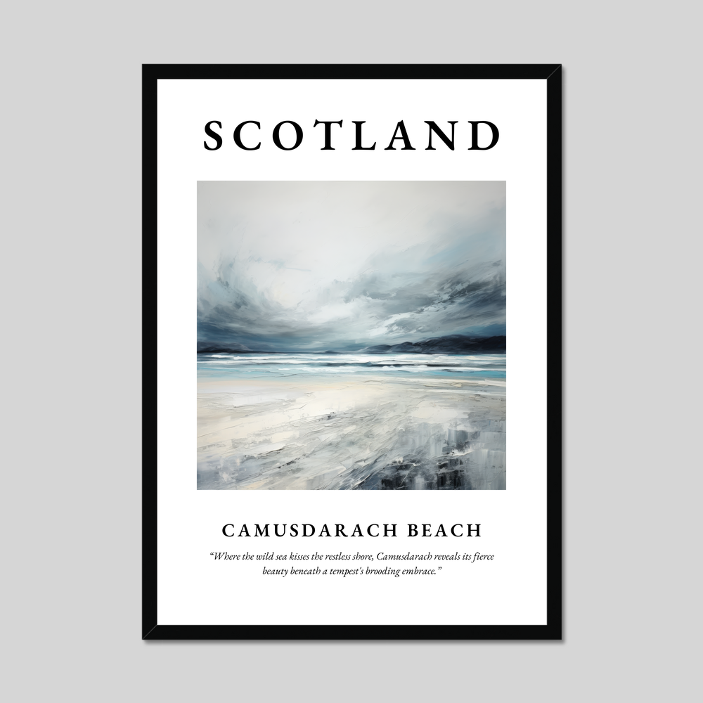 Poster of Camusdarach Beach, Scotland.