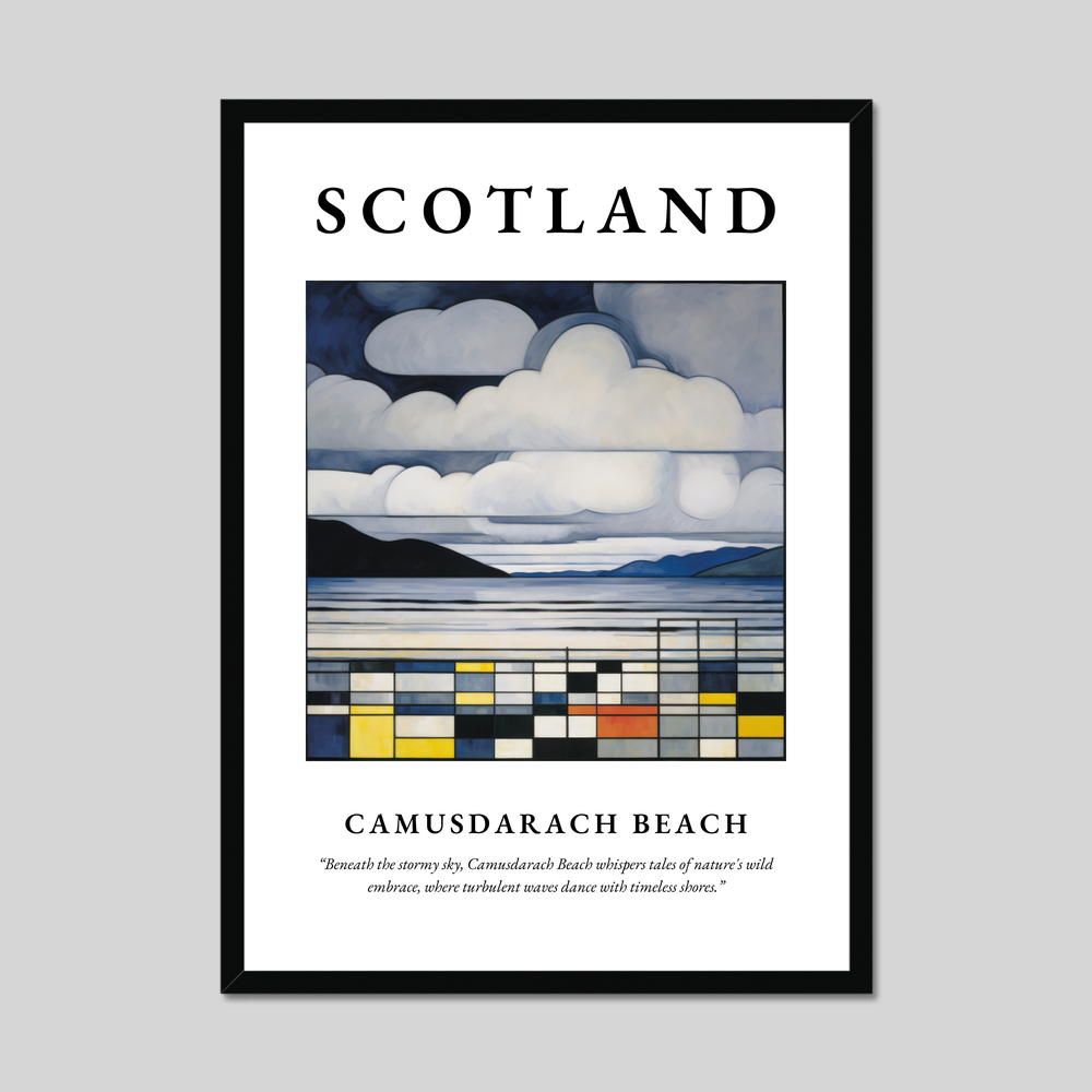 Poster of Camusdarach Beach, Scotland.