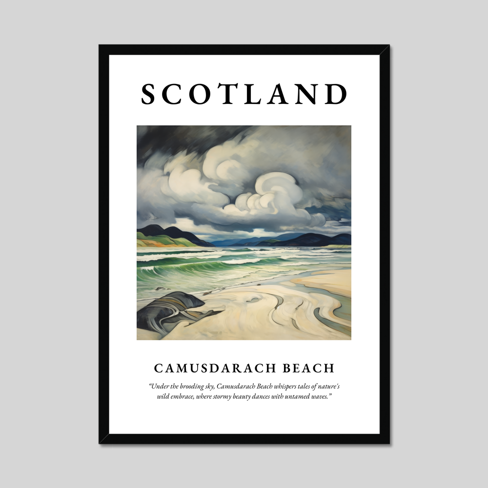 Poster of Camusdarach Beach, Scotland.