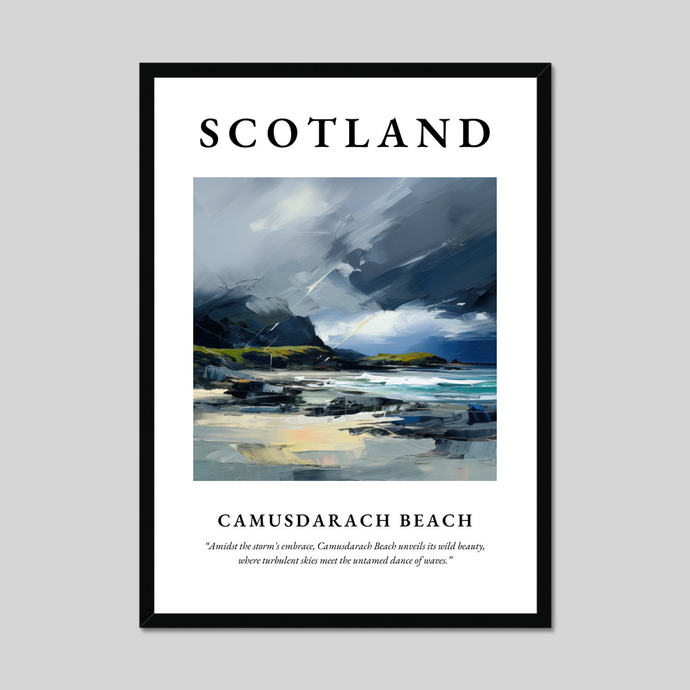 Poster of Camusdarach Beach, Scotland.