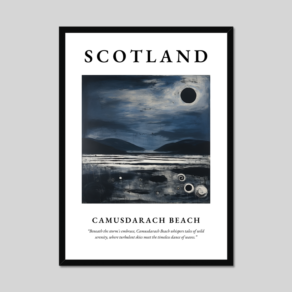 Poster of Camusdarach Beach, Scotland.