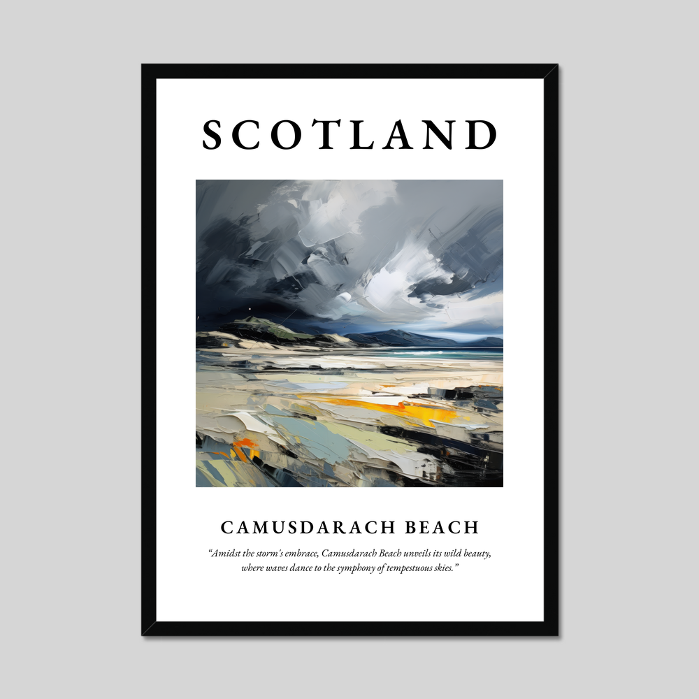 Poster of Camusdarach Beach, Scotland.