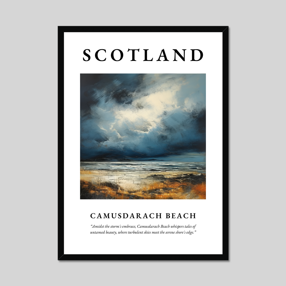 Poster of Camusdarach Beach, Scotland.