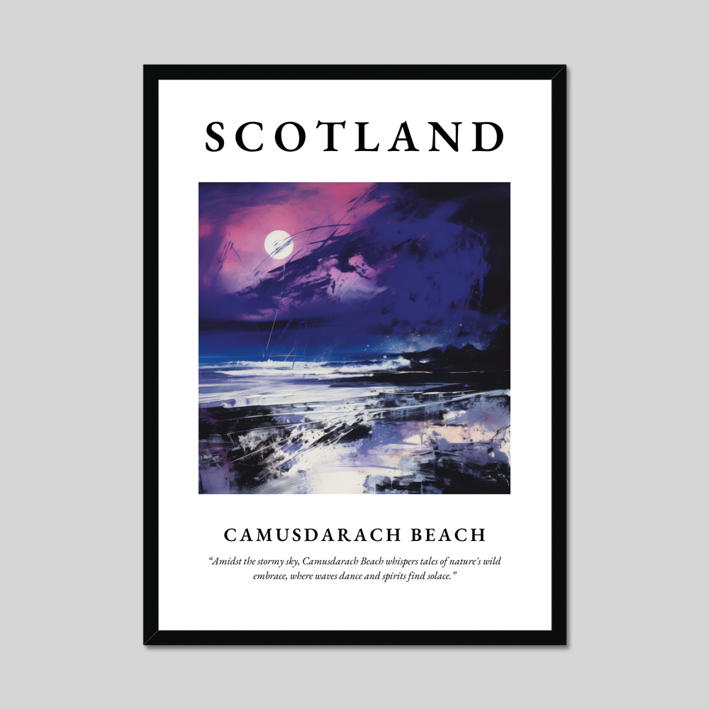 Poster of Camusdarach Beach, Scotland.