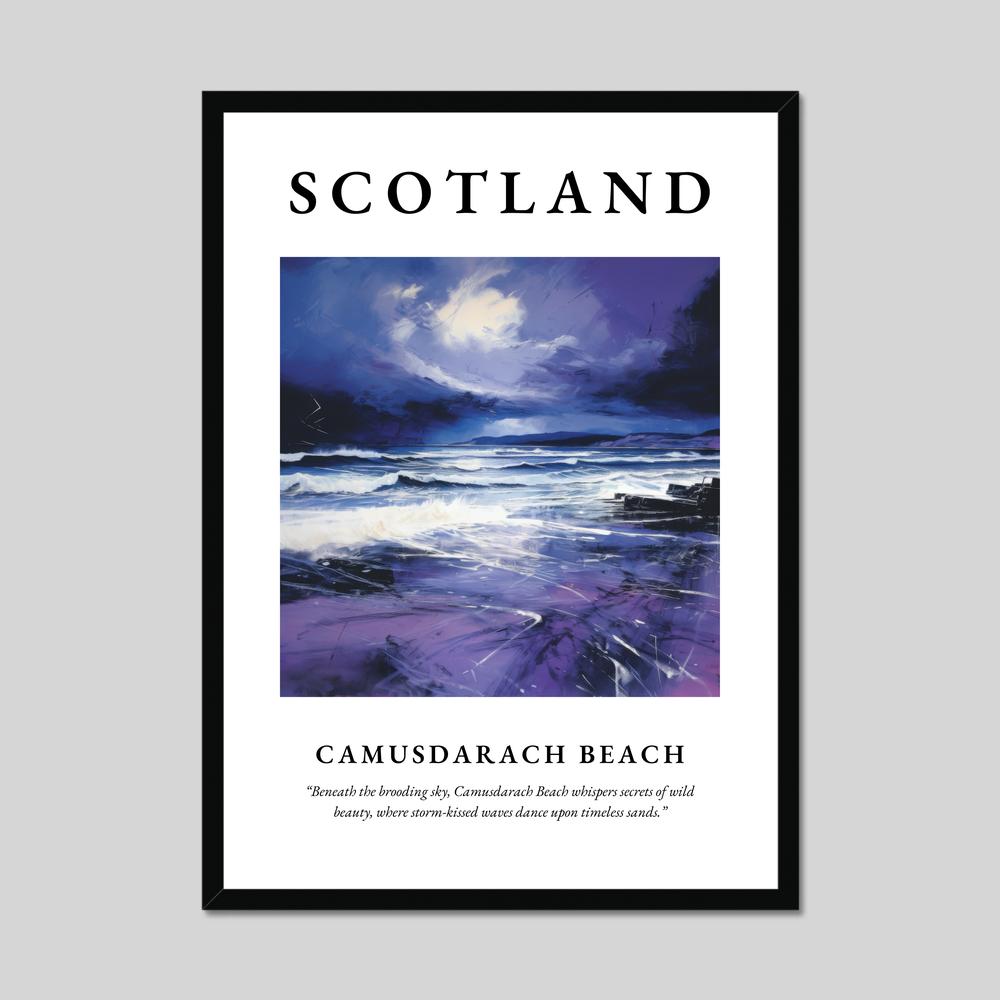 Poster of Camusdarach Beach, Scotland.