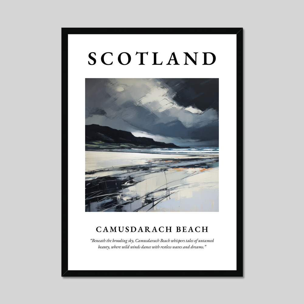 Poster of Camusdarach Beach, Scotland.