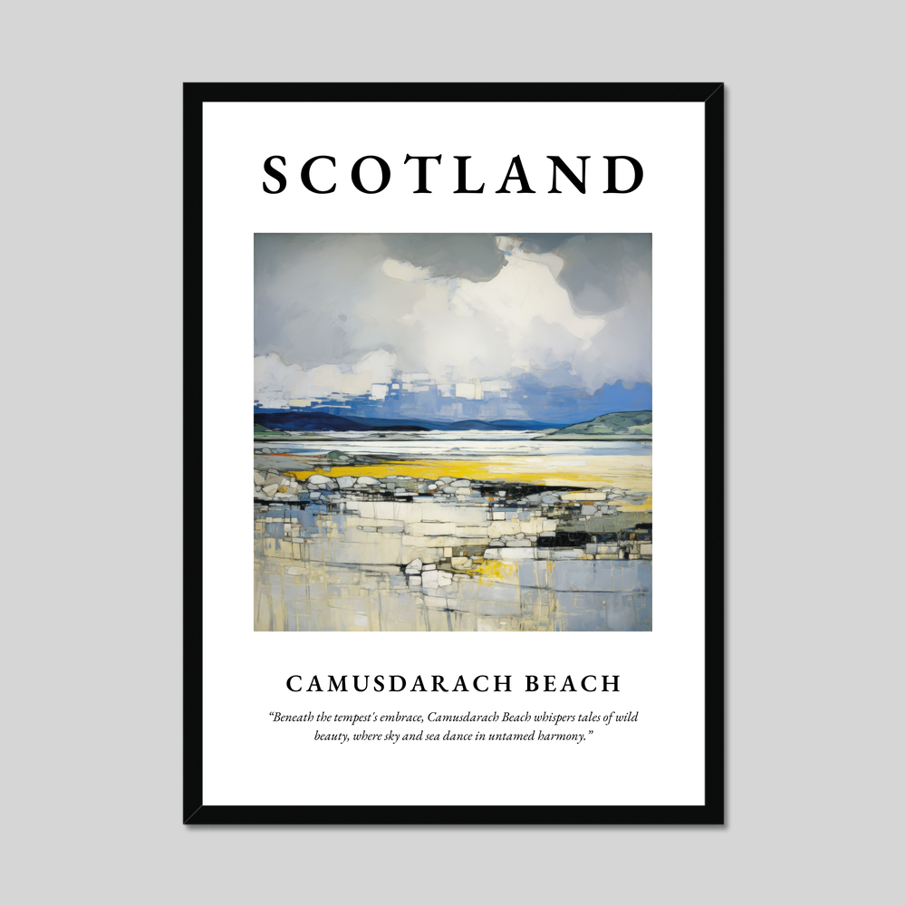 Poster of Camusdarach Beach, Scotland.