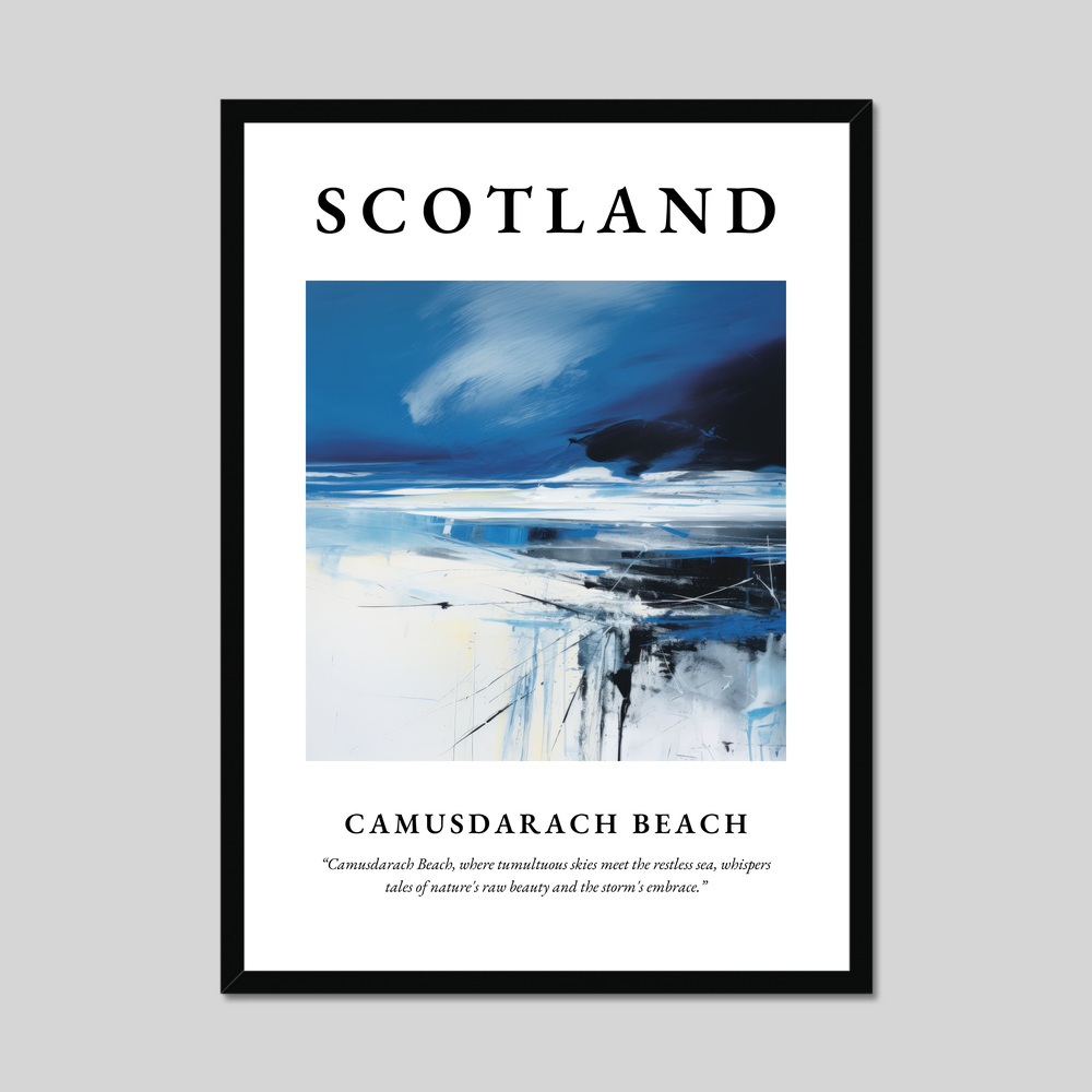 Poster of Camusdarach Beach, Scotland.