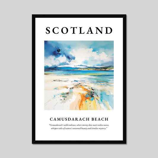 Poster of Camusdarach Beach, Scotland.