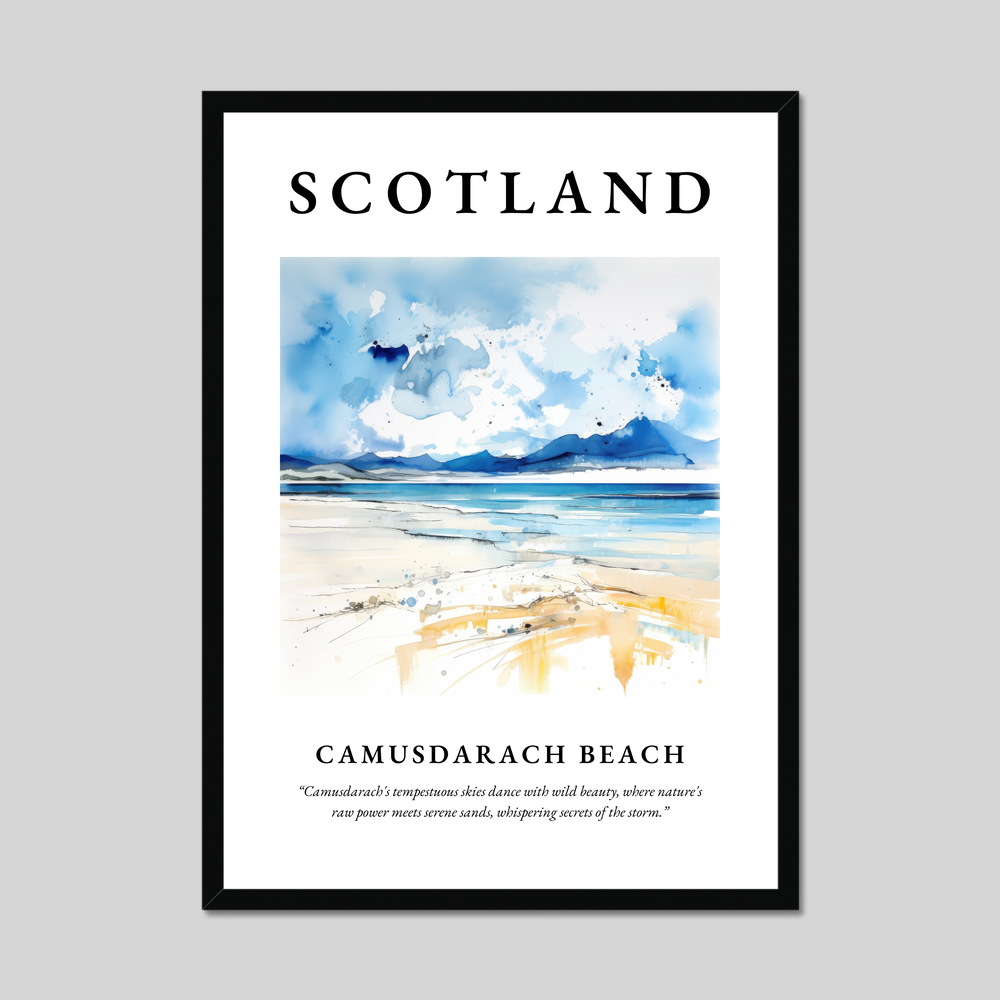 Poster of Camusdarach Beach, Scotland.