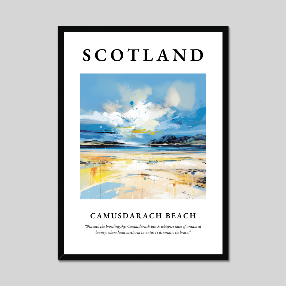 Poster of Camusdarach Beach, Scotland.