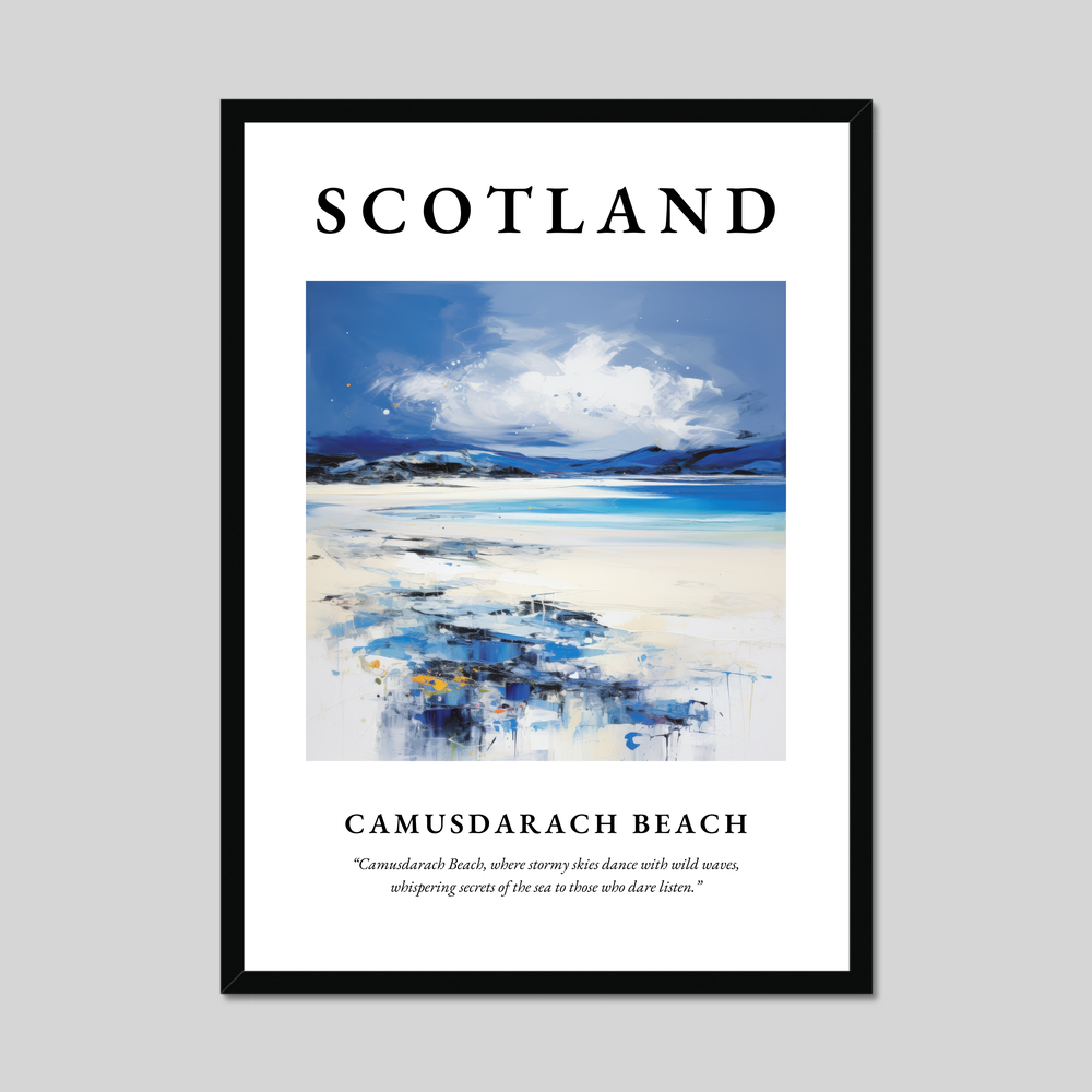 Poster of Camusdarach Beach, Scotland.