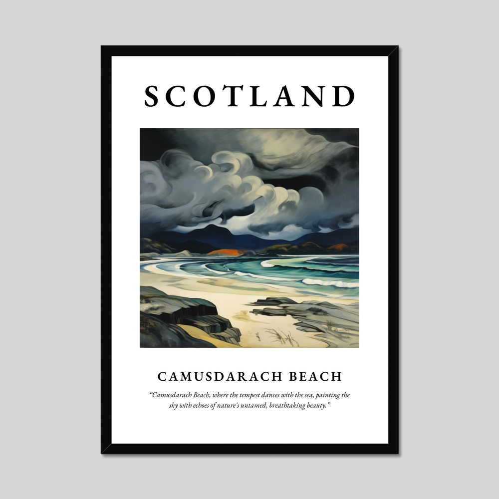 Poster of Camusdarach Beach, Scotland.