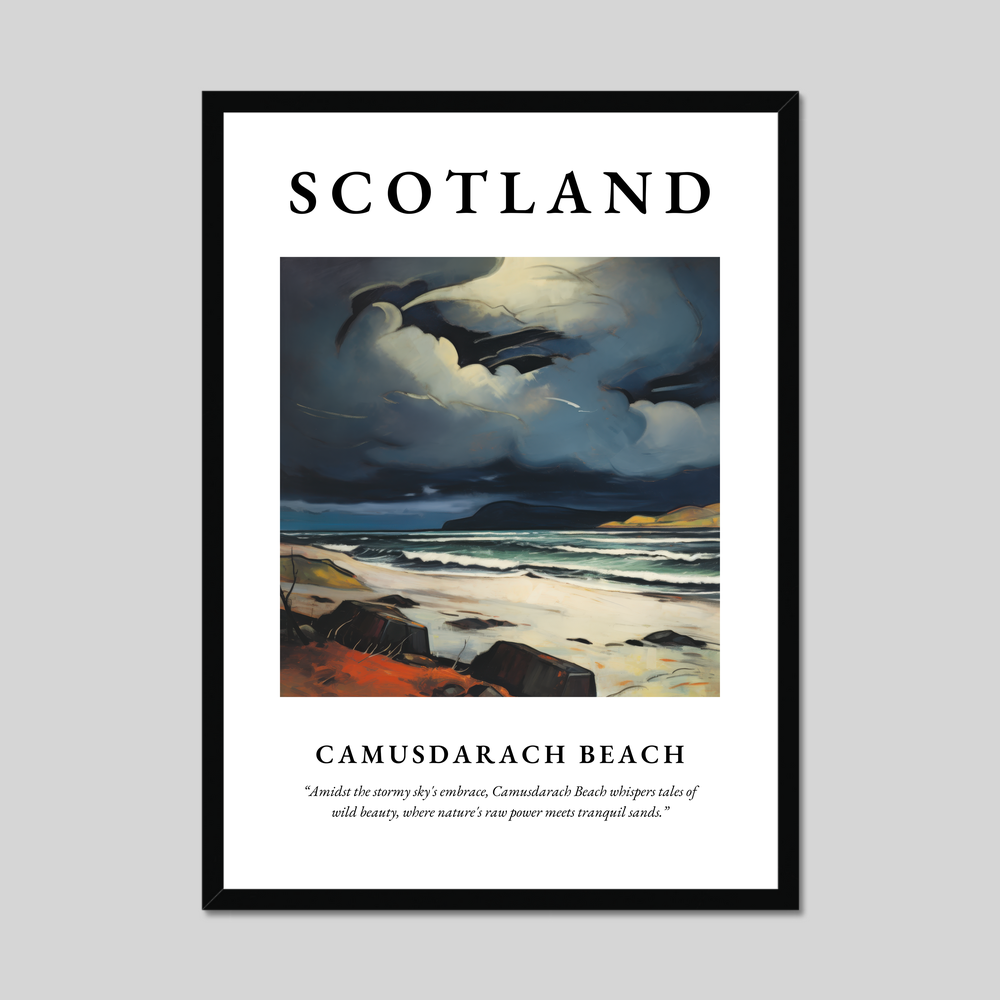 Poster of Camusdarach Beach, Scotland.