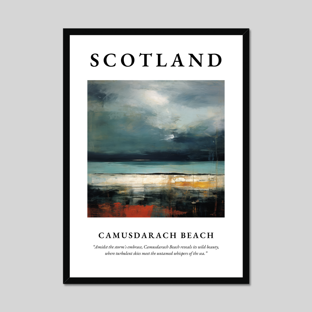 Poster of Camusdarach Beach, Scotland.