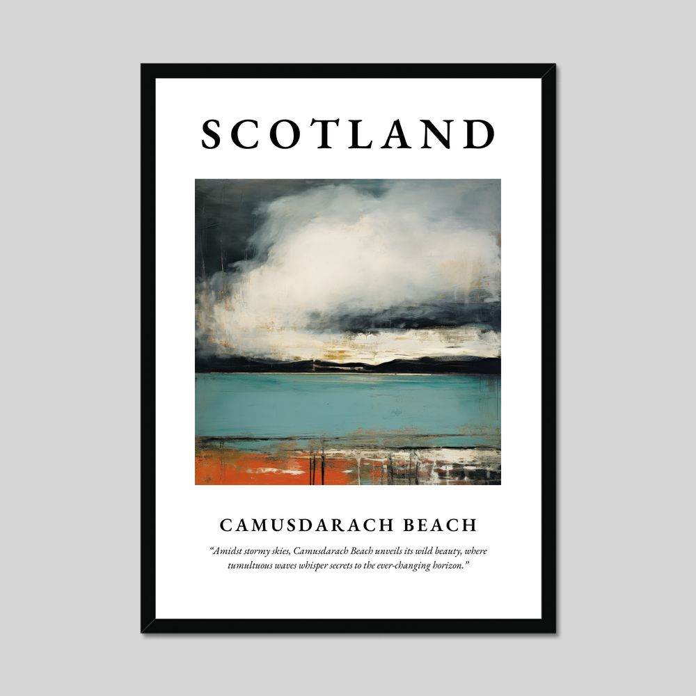 Poster of Camusdarach Beach, Scotland.