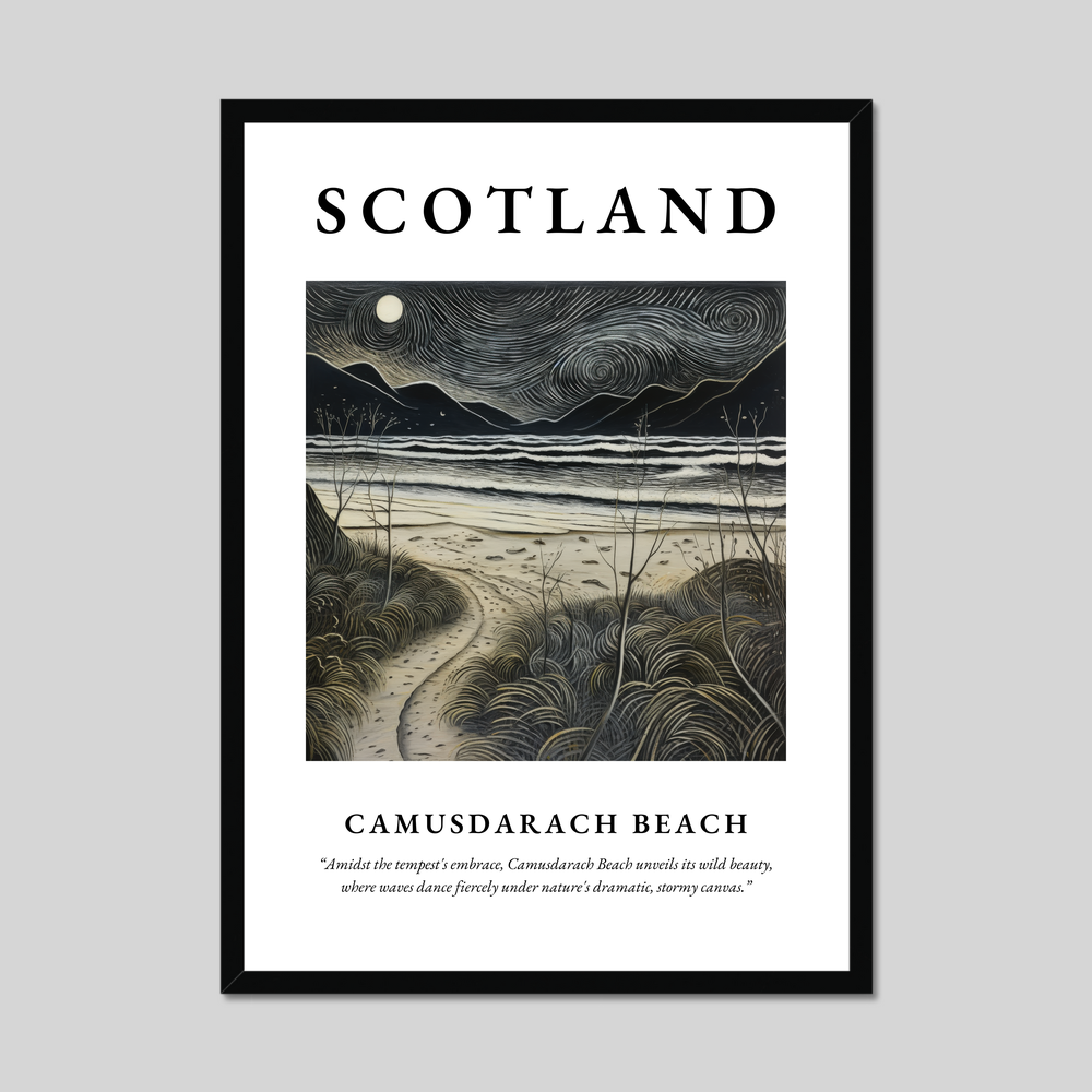 Poster of Camusdarach Beach, Scotland.