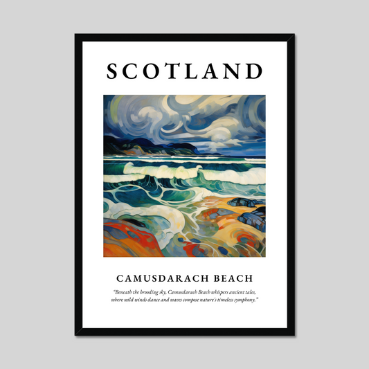 Poster of Camusdarach Beach, Scotland.