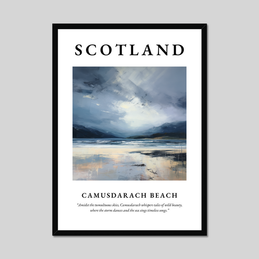 Poster of Camusdarach Beach, Scotland.