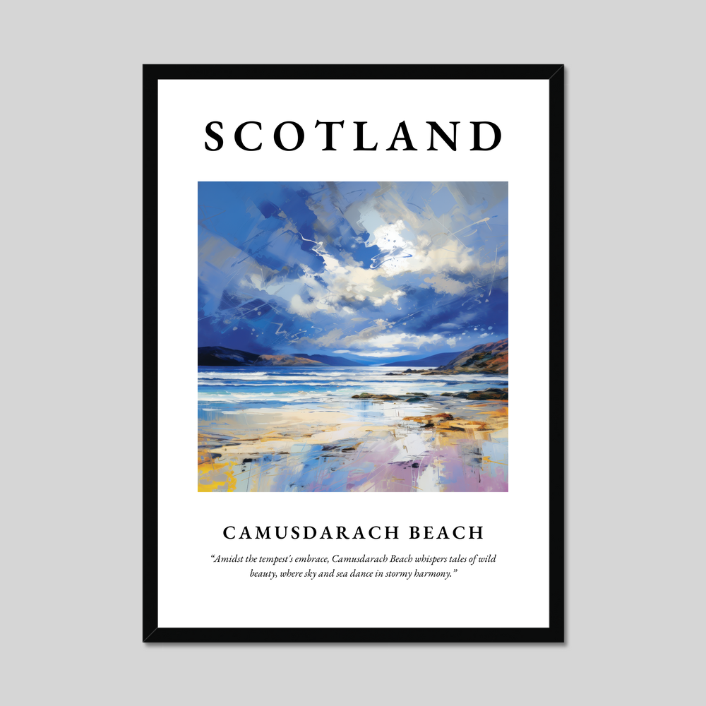 Poster of Camusdarach Beach, Scotland.