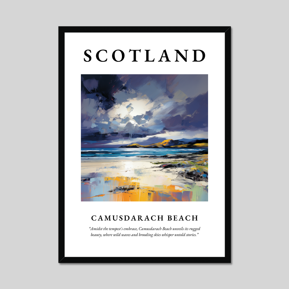 Poster of Camusdarach Beach, Scotland.