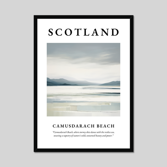 Poster of Camusdarach Beach, Scotland.