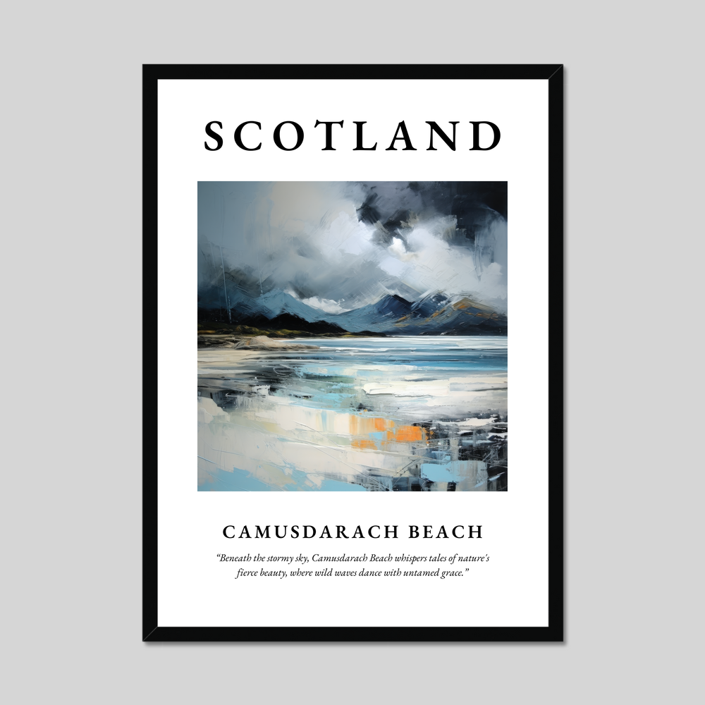 Poster of Camusdarach Beach, Scotland.