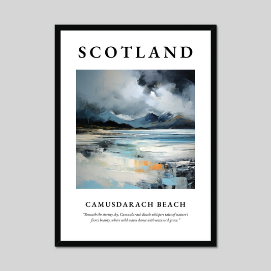 Poster of Camusdarach Beach, Scotland.