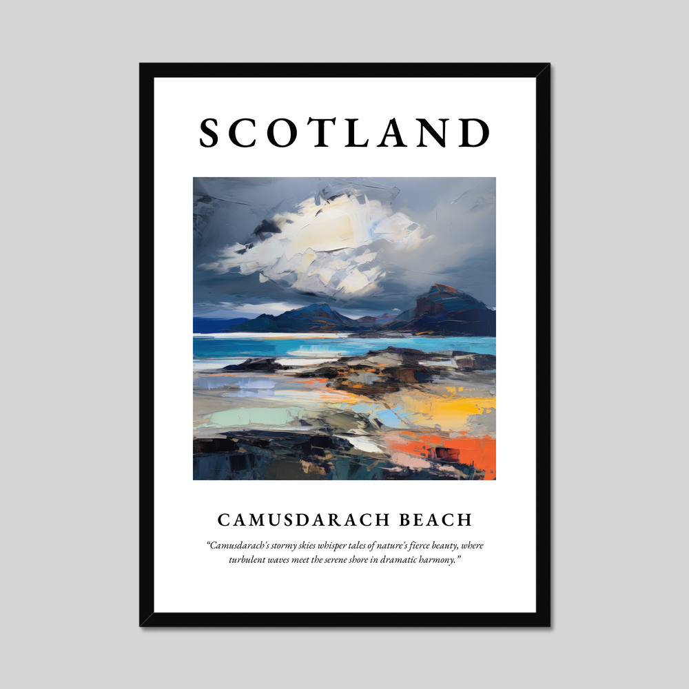 Poster of Camusdarach Beach, Scotland.