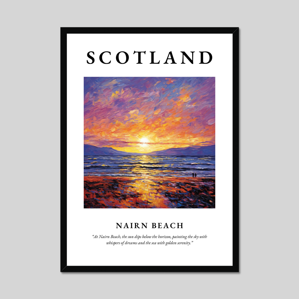 Poster of Nairn Beach, Scotland.