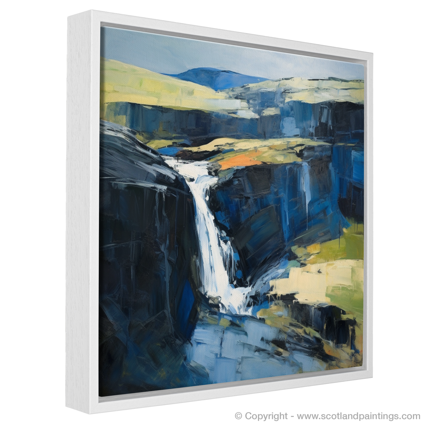 Mealt Falls Majesty: An Abstract Impression of Skye's Waterfall Wonder