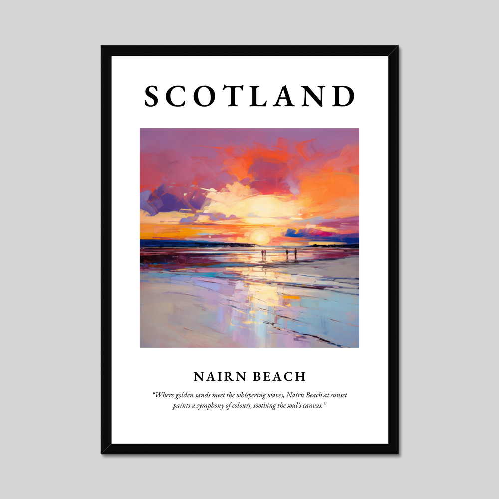 Poster of Nairn Beach, Scotland.