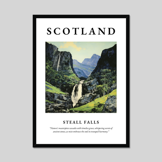 Poster of Steall Falls, Scotland.