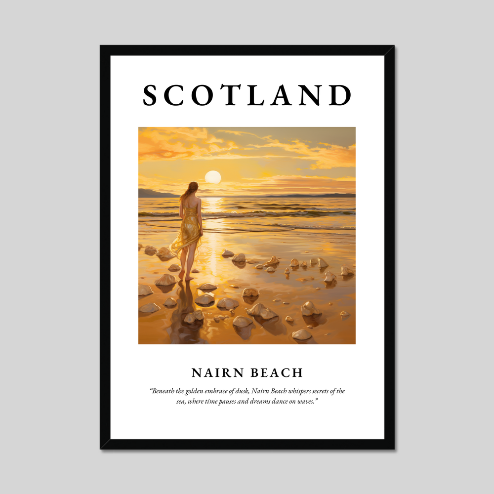 Poster of Nairn Beach, Scotland.