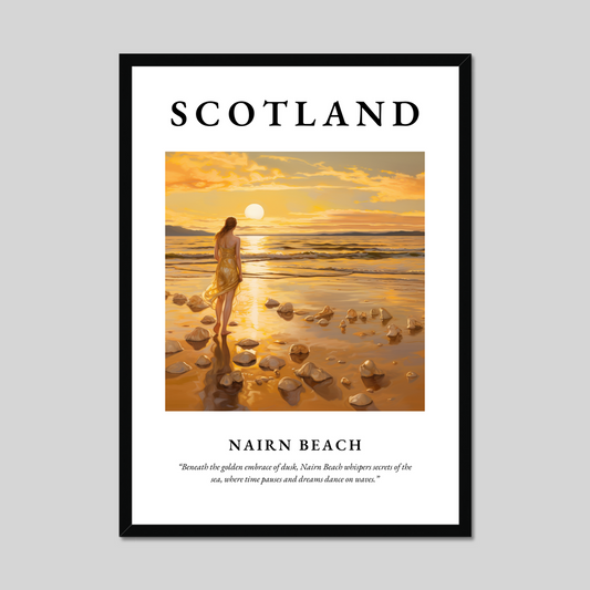 Poster of Nairn Beach, Scotland.