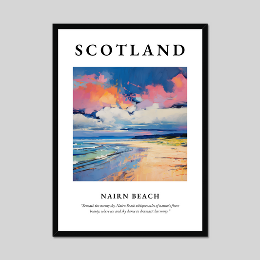 Poster of Nairn Beach, Scotland.