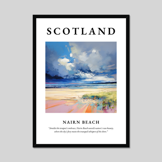 Poster of Nairn Beach, Scotland.