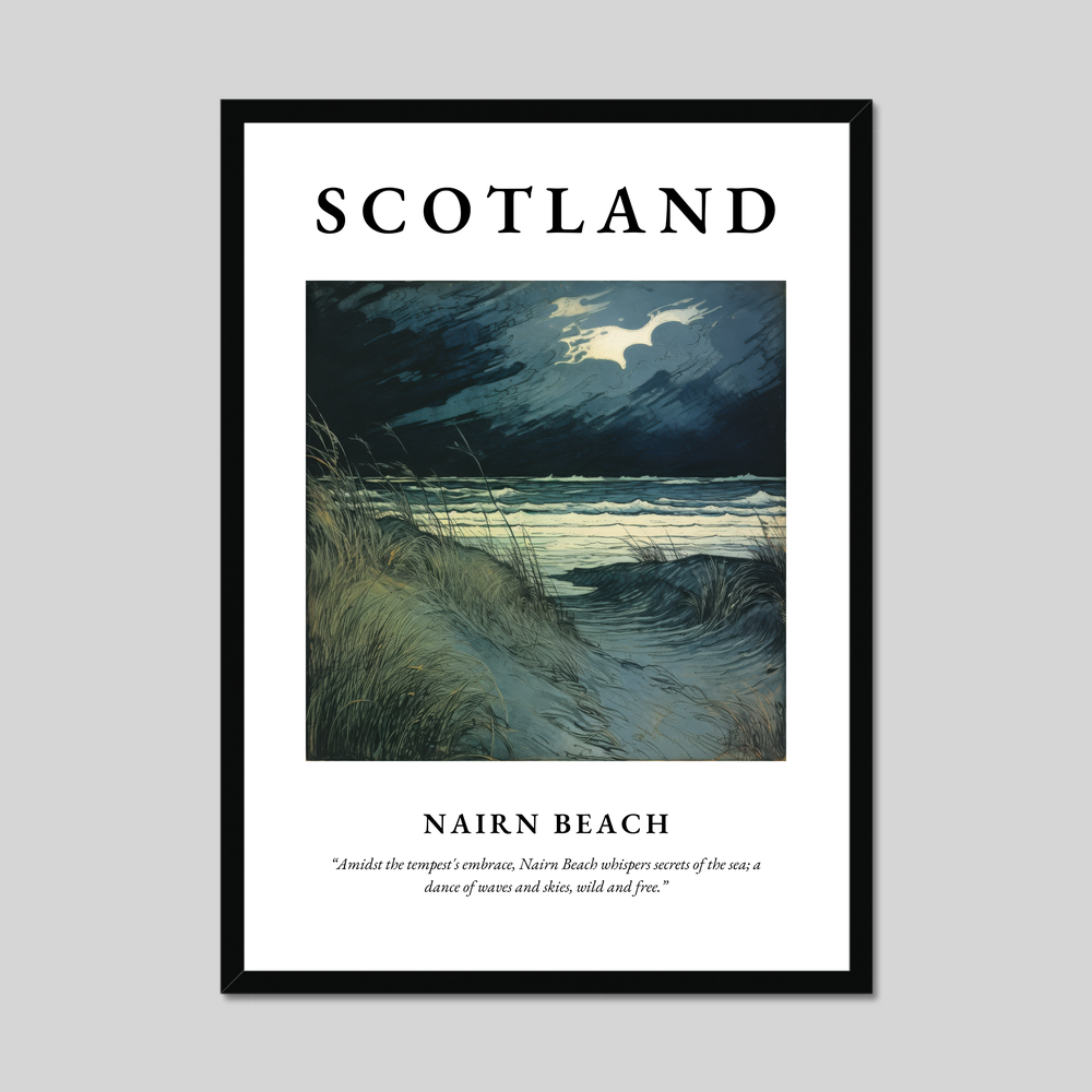 Poster of Nairn Beach, Scotland.