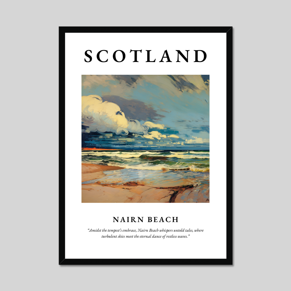 Poster of Nairn Beach, Scotland.