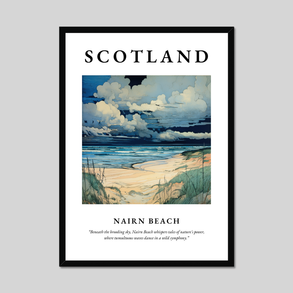 Poster of Nairn Beach, Scotland.