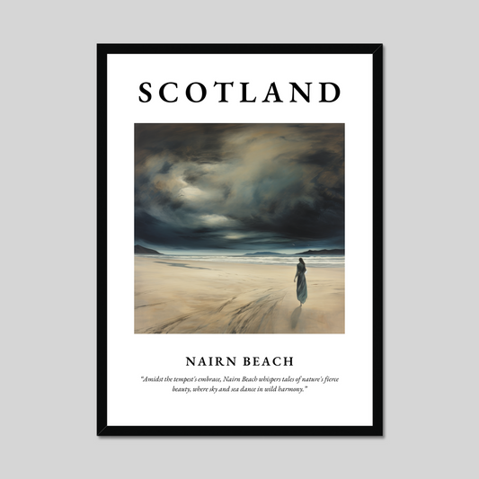 Poster of Nairn Beach, Scotland.