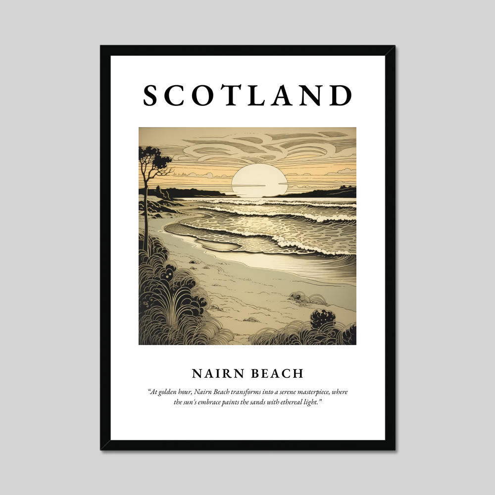 Poster of Nairn Beach, Scotland.