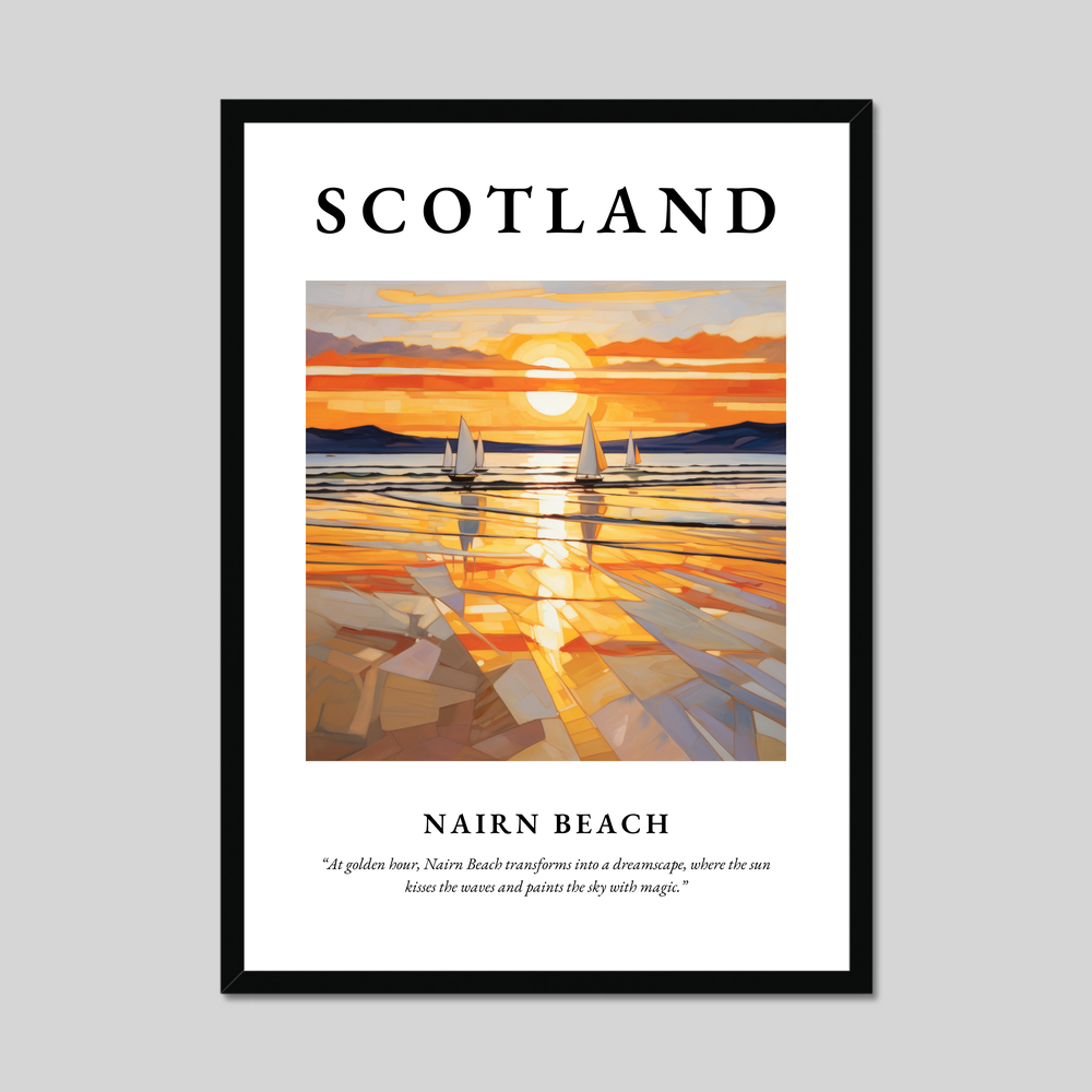 Poster of Nairn Beach, Scotland.