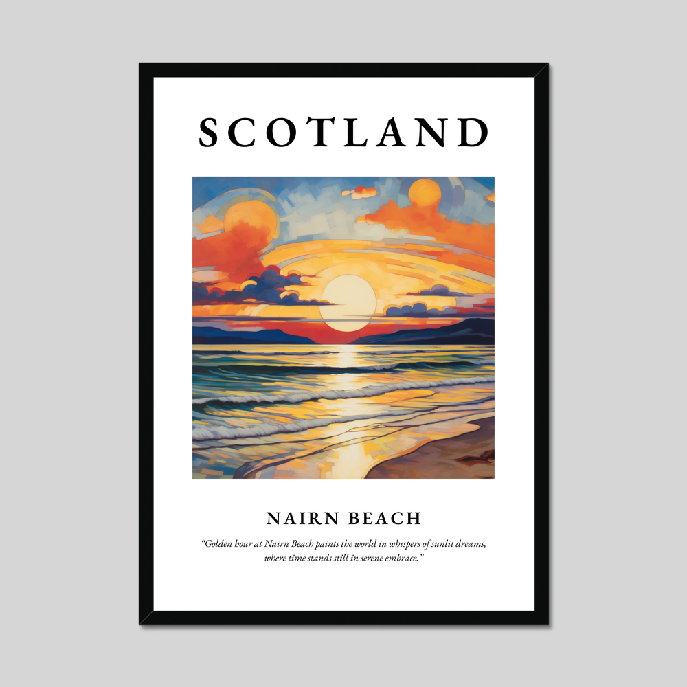 Poster of Nairn Beach, Scotland.