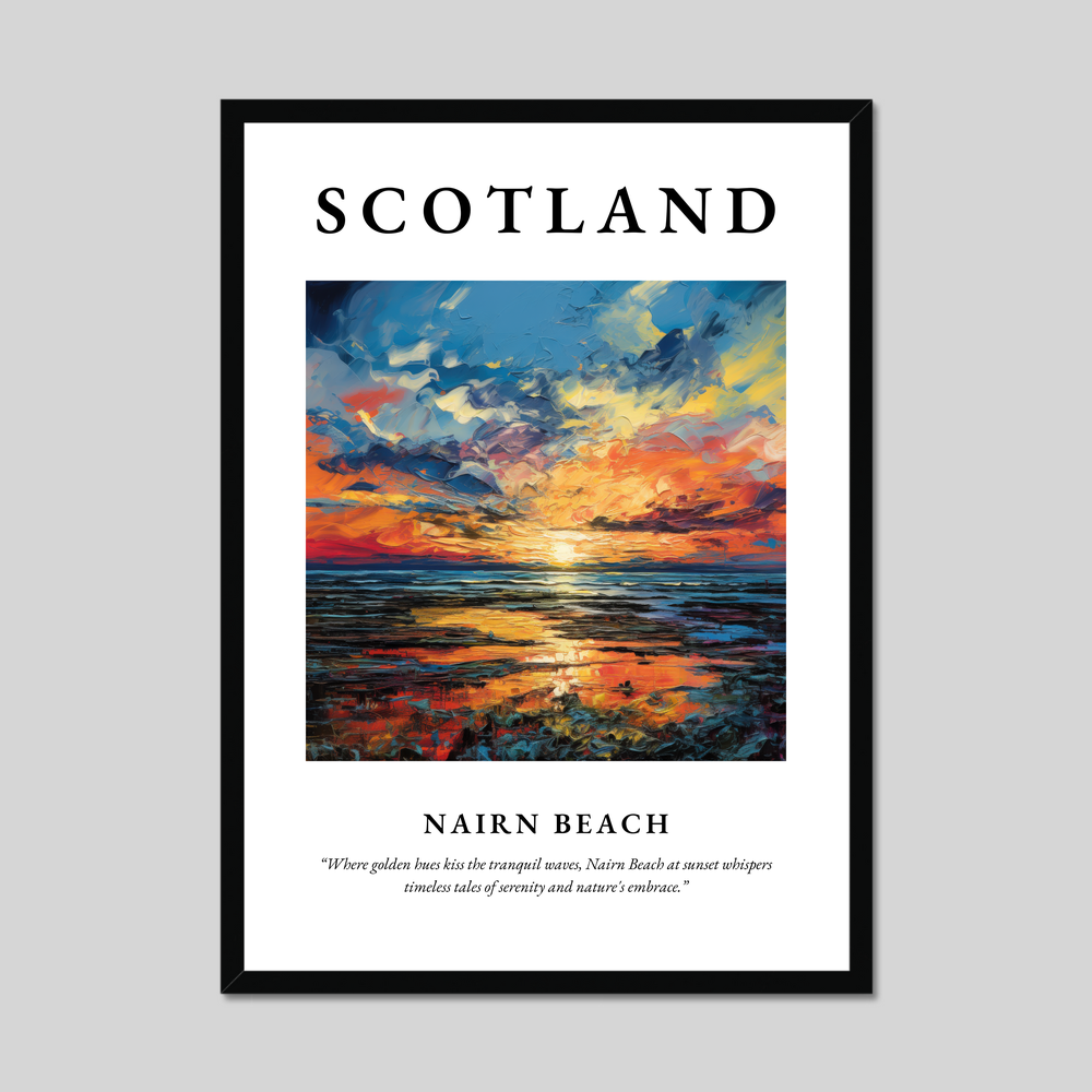 Poster of Nairn Beach, Scotland.