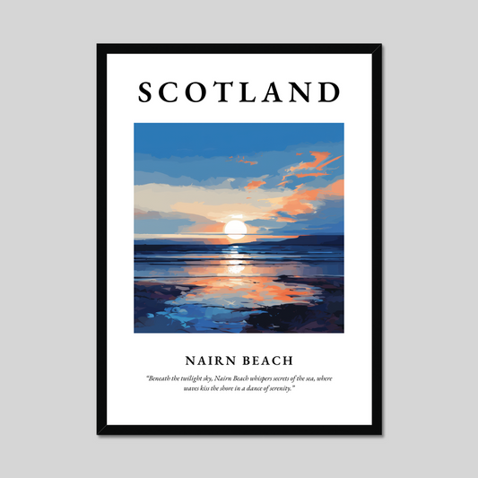 Poster of Nairn Beach, Scotland.