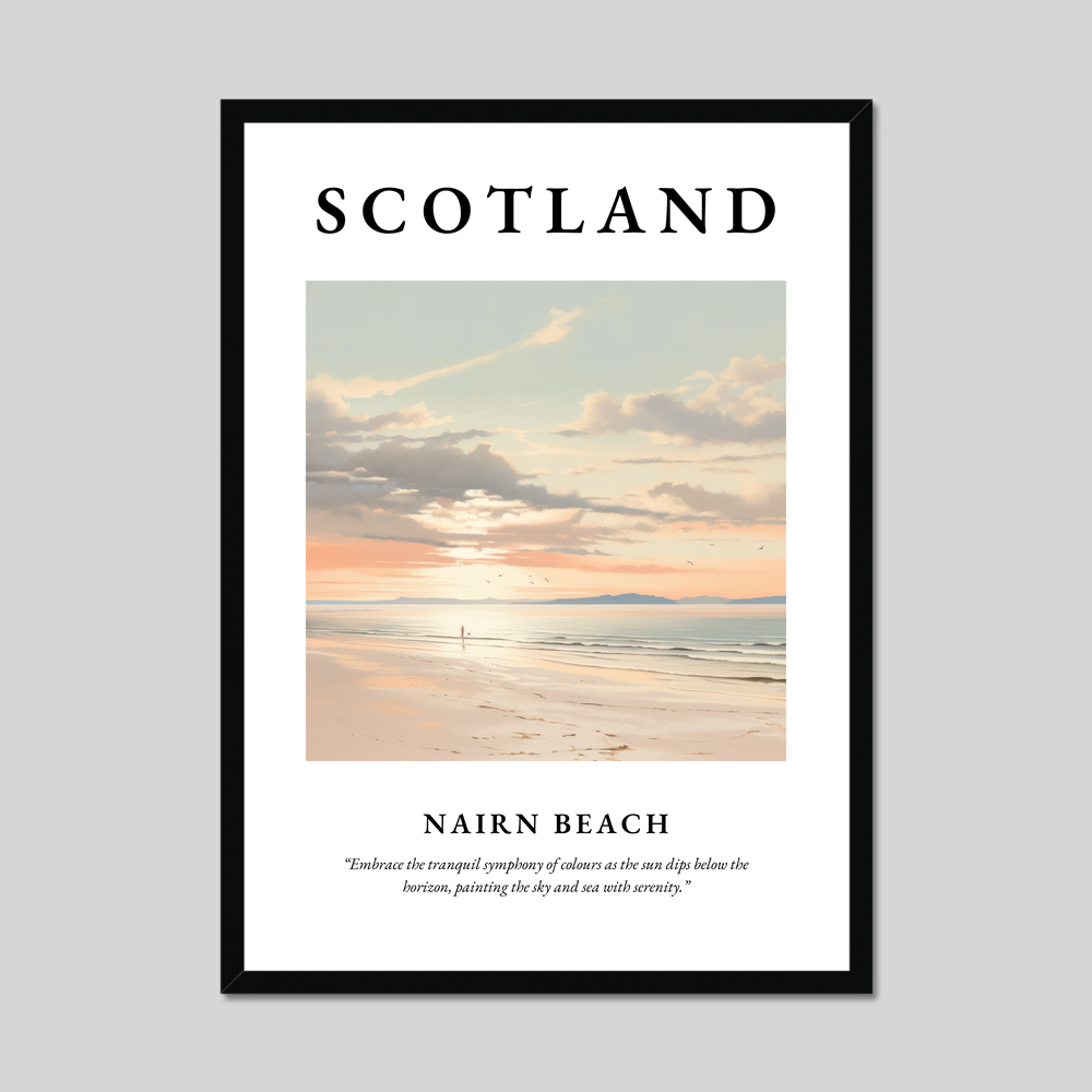 Poster of Nairn Beach, Scotland.